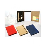 3 Fold Notebook With Wooden Stationery Set