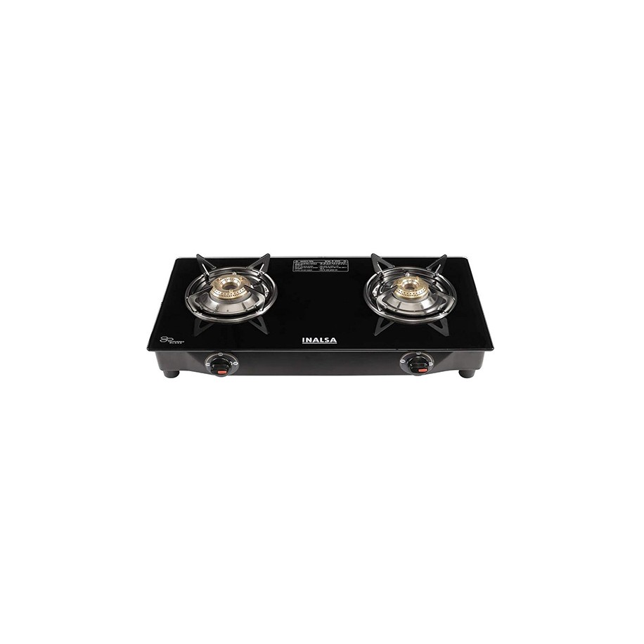 Inalsa Agni Toughened Glass Top 2 Burner Gas Stove