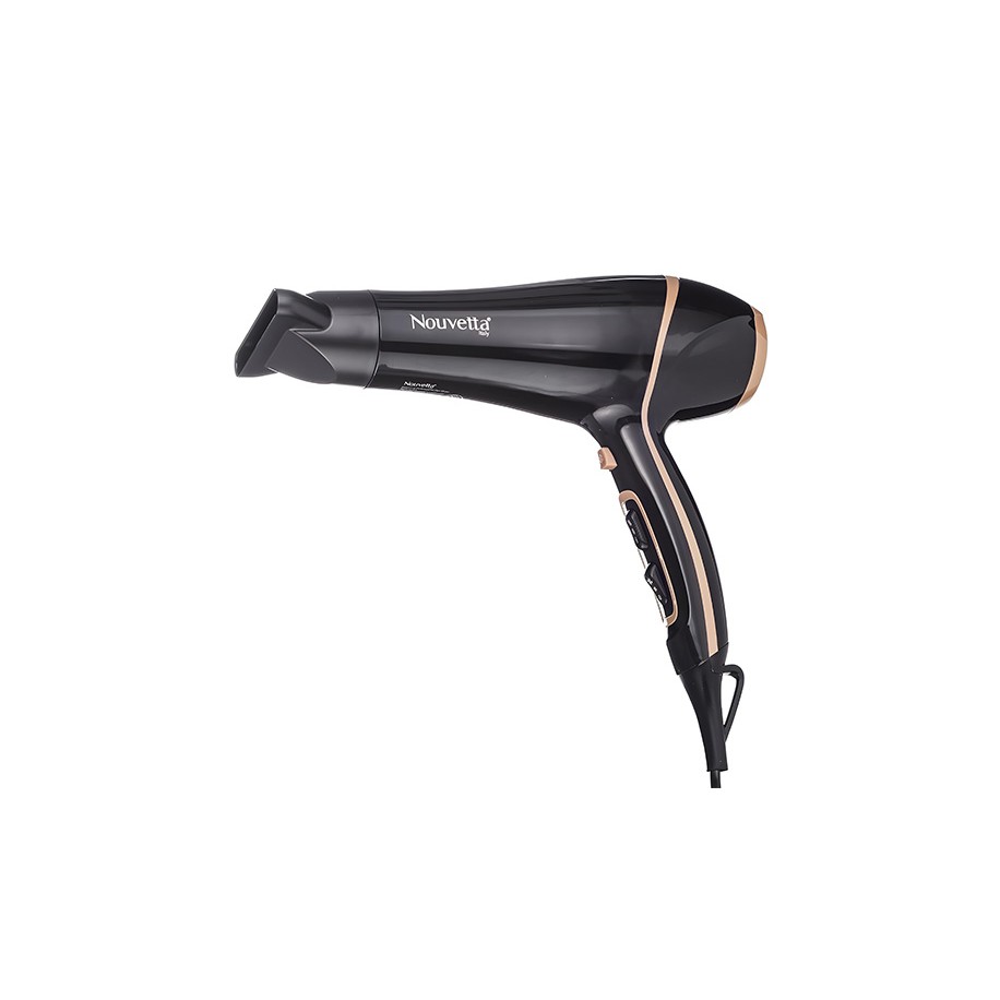 Nauvetta Blooming Professional Black-Gold Hair Dryer