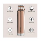 Nauvetta Etihad Set Of 2 Double Wall Copper 750 Ml Bottle