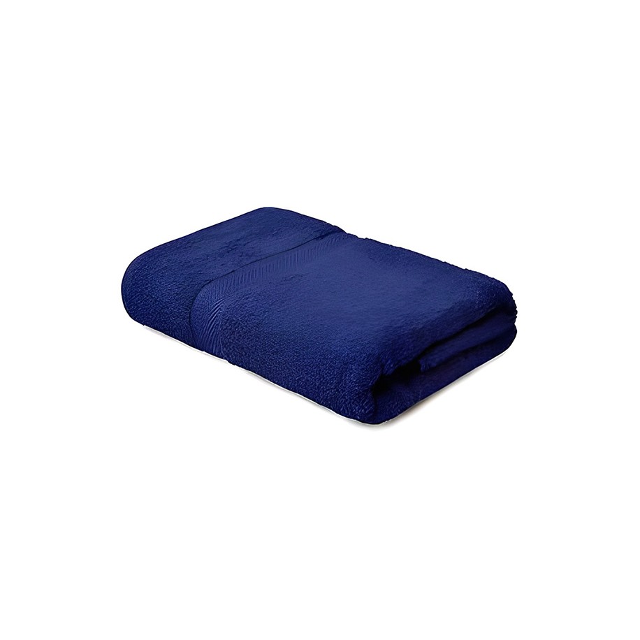 NickSun 500 GSM Blue Cotton Bath Towel