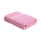 NickSun 500 GSM Pink Cotton Bath Towel