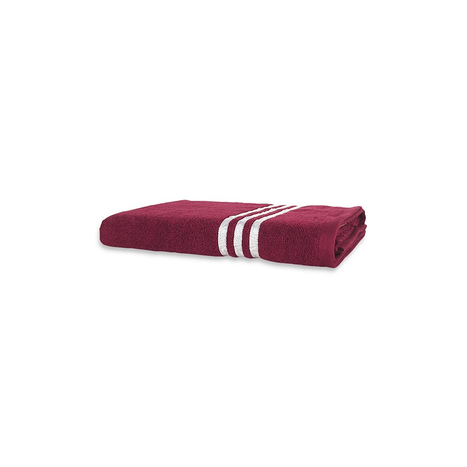 NickSun Cotton Zero Twist 400 GSM Maroon Bath Towel