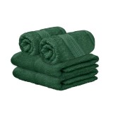 NickSun Set of 4 Olive Cotton Hand Towel