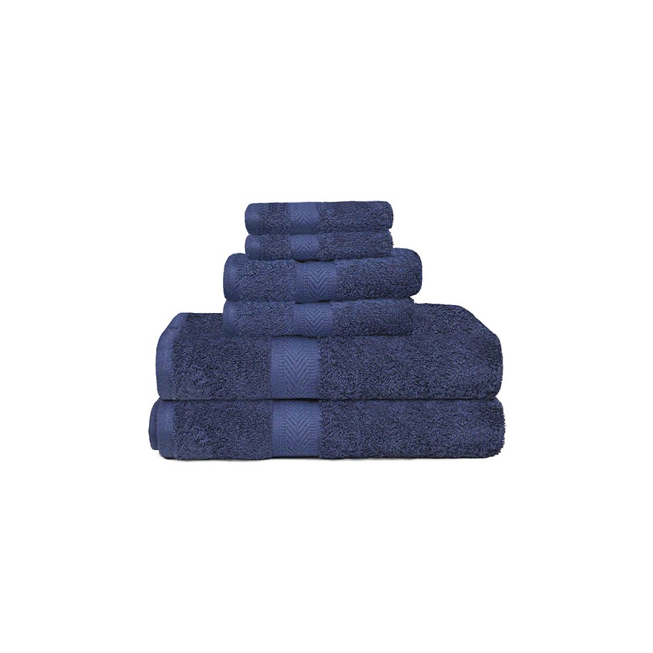 NickSun Set of 6 Blue Towel