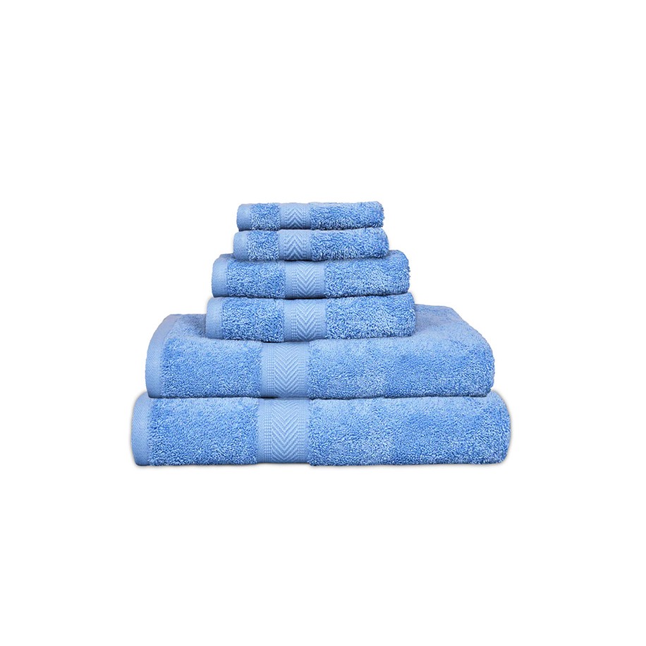 NickSun Set of 6 Sky Blue Towel