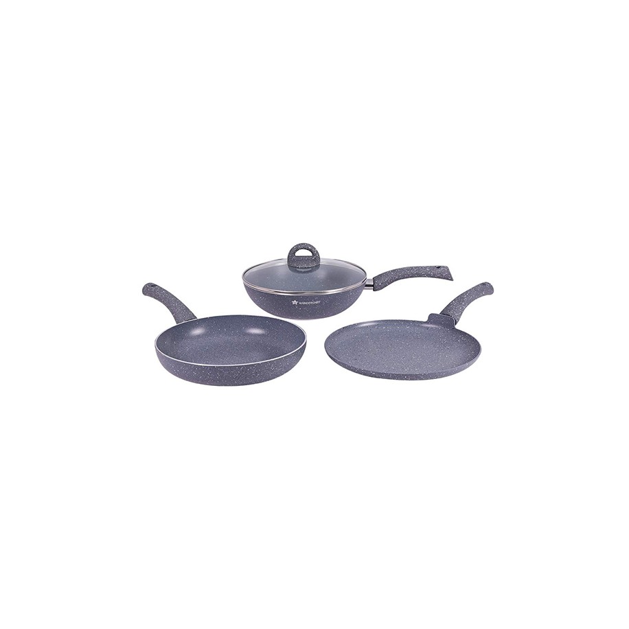 Wonderchef Granite 26 cms Set of 4Cookware Set