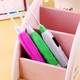 White LED Flashlight Earpick with Tweezer