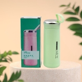 Nice leak proof 400ml glass water bottle