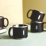Apex Stainless Steel Desk Mug- 6Pc