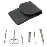 6-in-1 Professional Nail Care Kit with Clippers Scissors Nail Cutter for Travel or Home