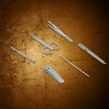 6-in-1 Professional Nail Care Kit with Clippers Scissors Nail Cutter for Travel or Home