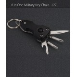 6 In 1 Military Key Chain Toolkit With Torch