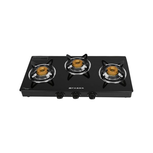 Faber HOB Shine 300 CT 3 Burners Glass Cooktop