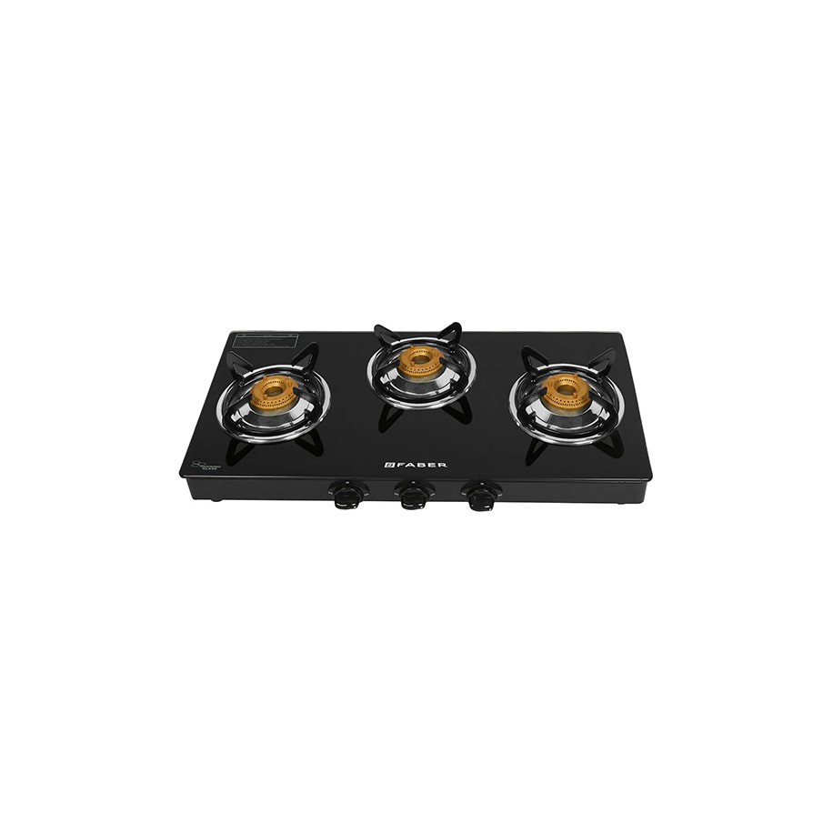 Faber HOB Shine 300 CT 3 Burners Glass Cooktop