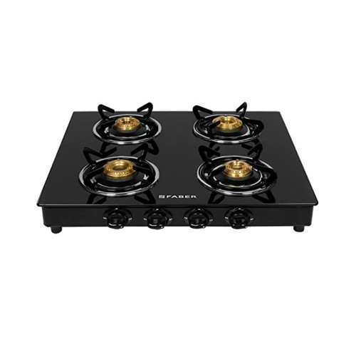 Faber HOB Shine 400 CT 4 Burners Glass Cooktop