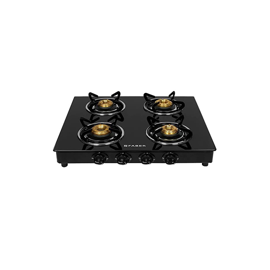 Faber HOB Shine 400 CT 4 Burners Glass Cooktop