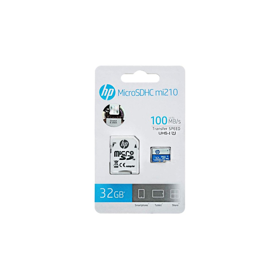 HP 32GB Class 10 U1 TF MicroSD Memory Card