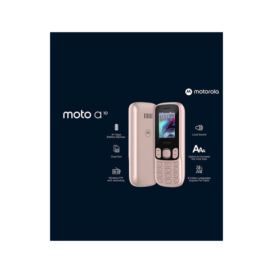 Motorola A10 Dual Sim Mobile Phone