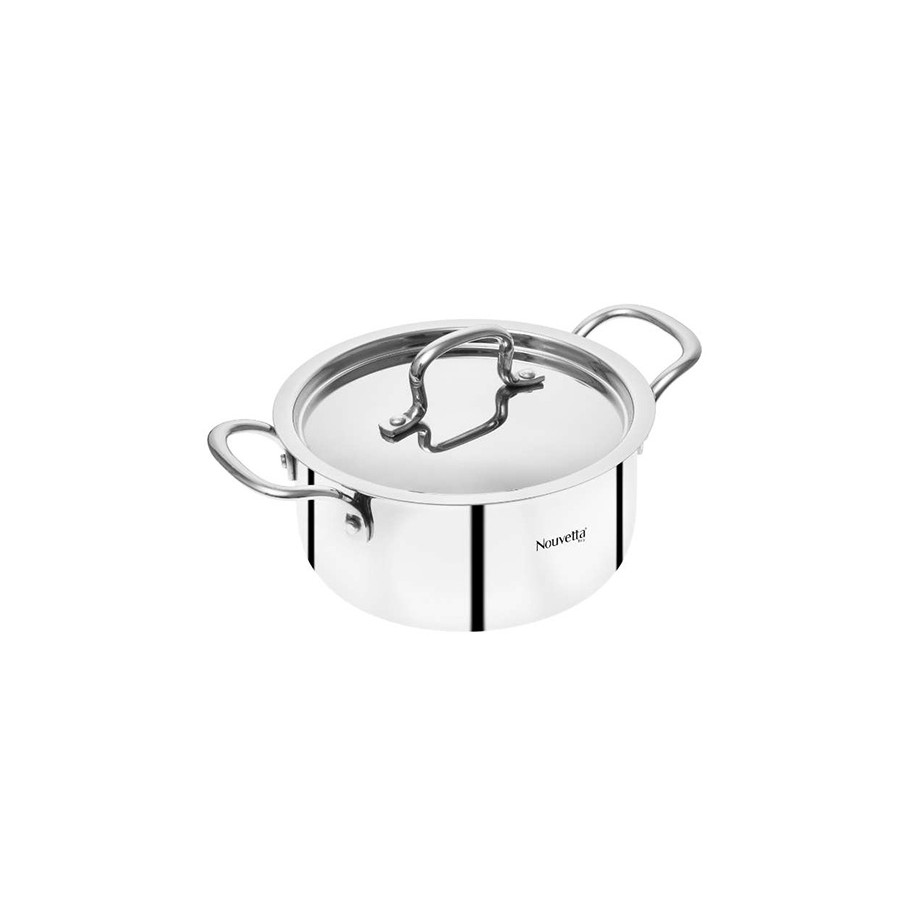 Nauvetta Tri-Ply 22 Cm Casserole With Lid