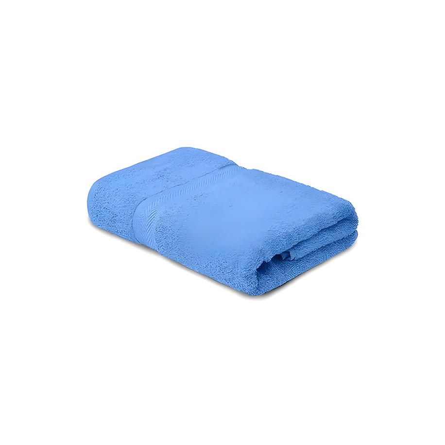 NickSun 500 GSM Sky Blue Cotton Bath Towel