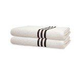 NickSun Cotton Zero Twist 400 GSM Cream Set of 2 Bath Towel