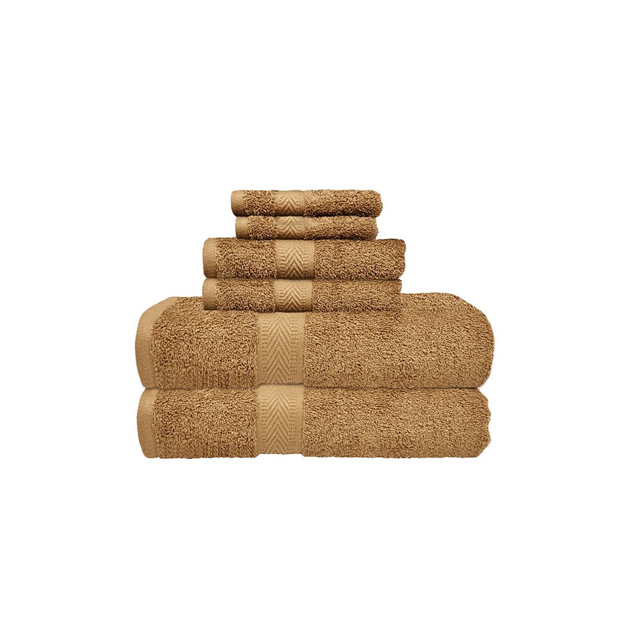 NickSun Set of 6 Brown Towel