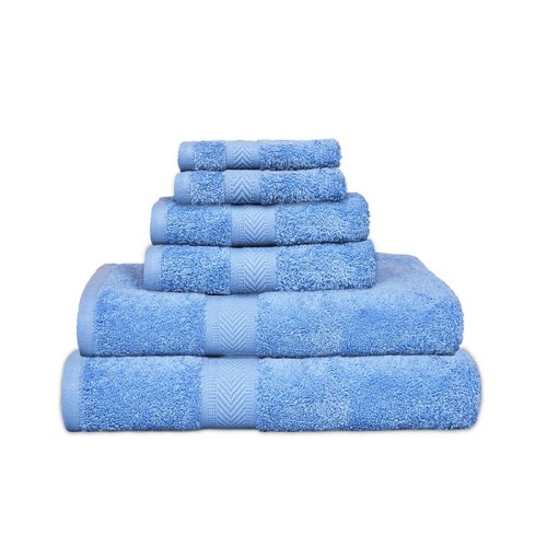 NickSun Set of 6 Sky Blue Towel