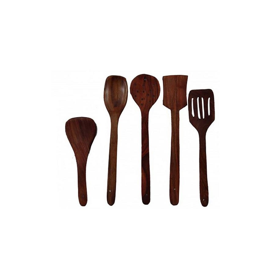 Hand Made Wooden Spatula Set of 5