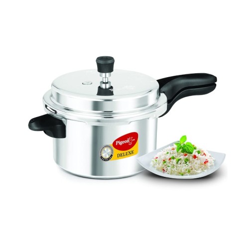 Pigeon Aluminium Pressure Cooker 5 Liter Deluxe