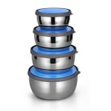 Set Of 4 Stainless Steel Bowl Set