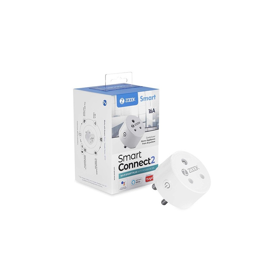 Zoook Smart Connect-2 16-Amp. Wi-Fi Smart Plug with Power Meter